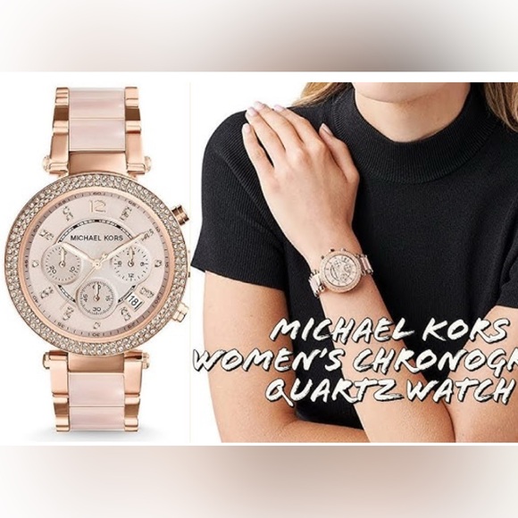 Michael Kors Rose Gold Tone Watch - Picture 3 of 6